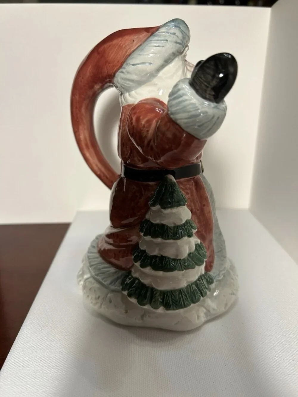 OCI Vintage Santa Candle Holder Christmas Decor Old Fashioned Santa